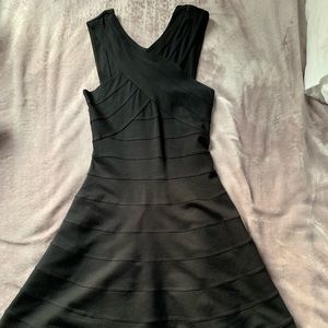 Cross Cross Black Dress